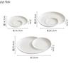 Creative Cloud Shape Ceramic Spiral Dinner Plate Dessert Plate Snack Plate Restaurant Molecular Cuisine Specialty Tableware