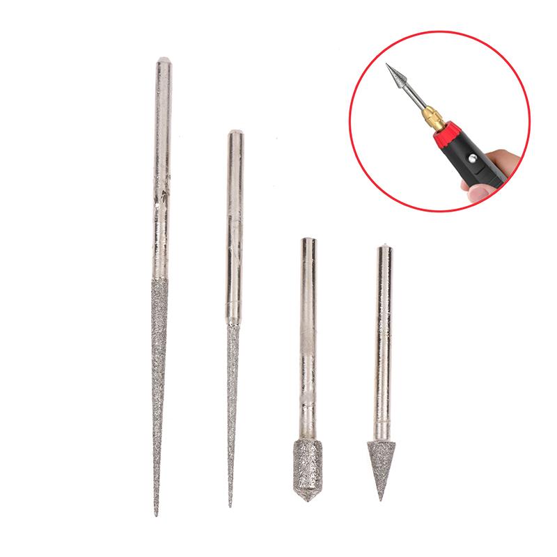 Алмазная шлифовальная головка с хвостовиком 3 мм, шлифовальная игла, мини-дрель для металла, стекла, нефрита, гравировка, сверление, резьба, инструмент