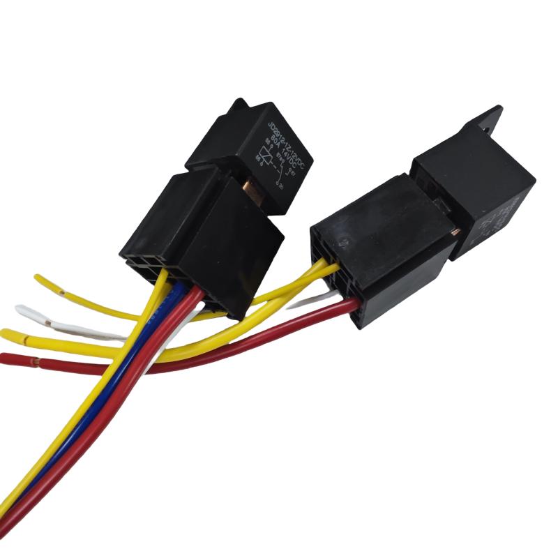 1 Комплект Фара Кондиционер Мотоциклы DC12V DC24V Реле 80A 4/5 Контактное Водонепроницаемое Автомобильное Реле с Проводной Колодкой
