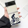 Велосипед Горный Велосипед Искусство Мода Чехол для Телефона Для Samsung Galaxy Z Flip 3 4 5 6 7 Жесткий Складной Z Flip4 Прозрачная Поликарбонатная Крышка Подарок