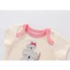 3 шт., розовый комбинезон с короткими рукавами для маленьких девочек, хлопковый дышащий комбинезон для новорожденных, хорошее качество, комплекты костюмов для малышей, топы, детские боди, пижамы, комбинезоны, одежда