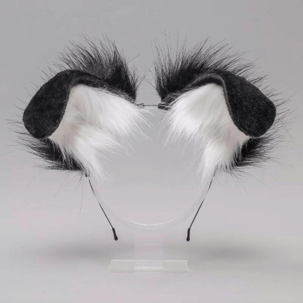Furry Gothic Headband Animal Lolita Ears Headwear Practical Cosplay Headband  Children