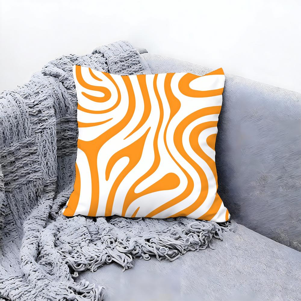 Cute Zebra Pattern Print Cushion Cover Premium Comfort Reversible Pillow Cove Two in One Design for Any Room Car Interior