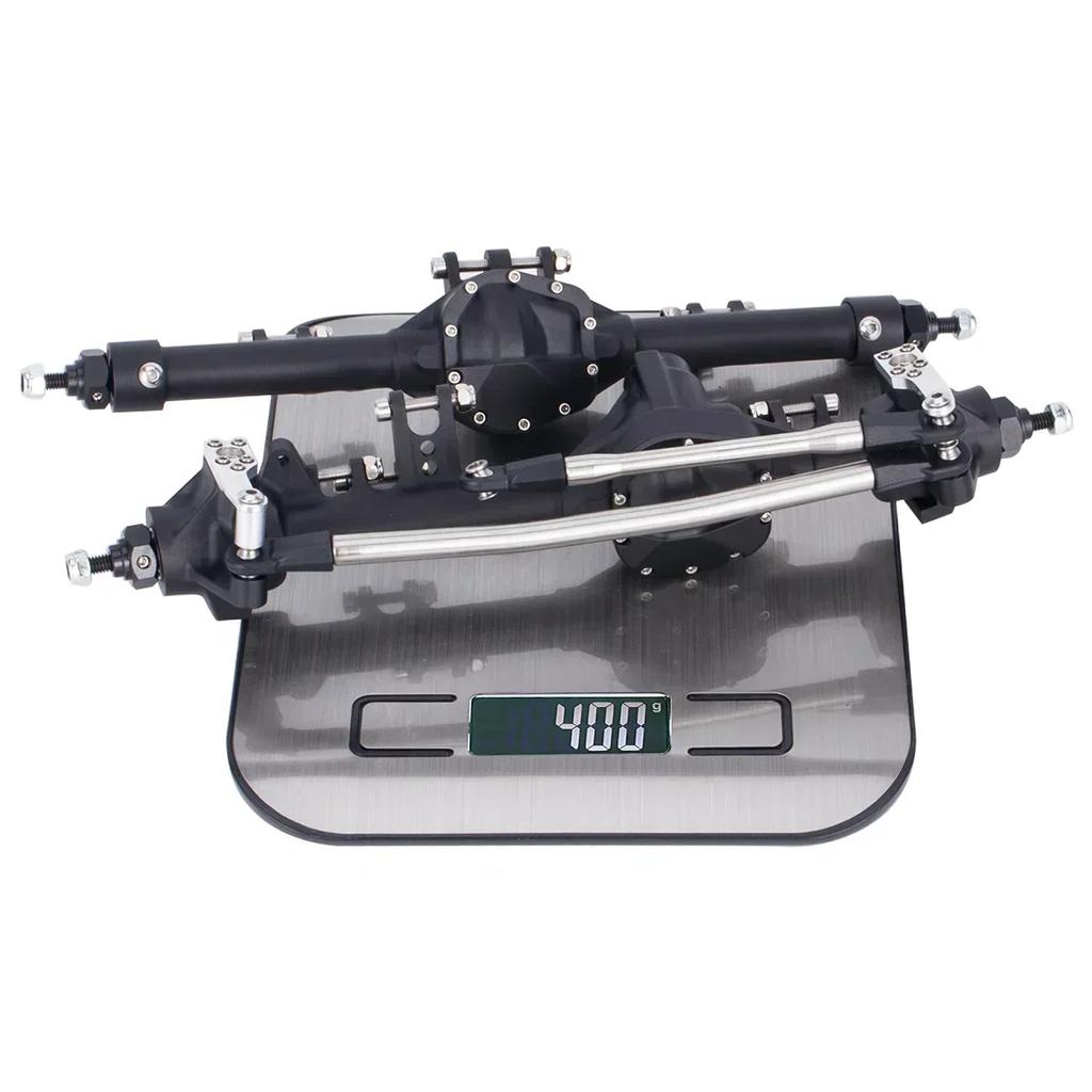 Алюминиевая цельная конструкция Передний Задний Смещение Прямой Мост Комплект для 1/10 RC Краулера Axial SCX10 II VS4-10 Рок Траки Запчасти