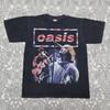 Винтажная футболка группы Oasis Мужская Женская Футболки Топ Брит-поп Лиам Галлахер Концертный Тур Футболка