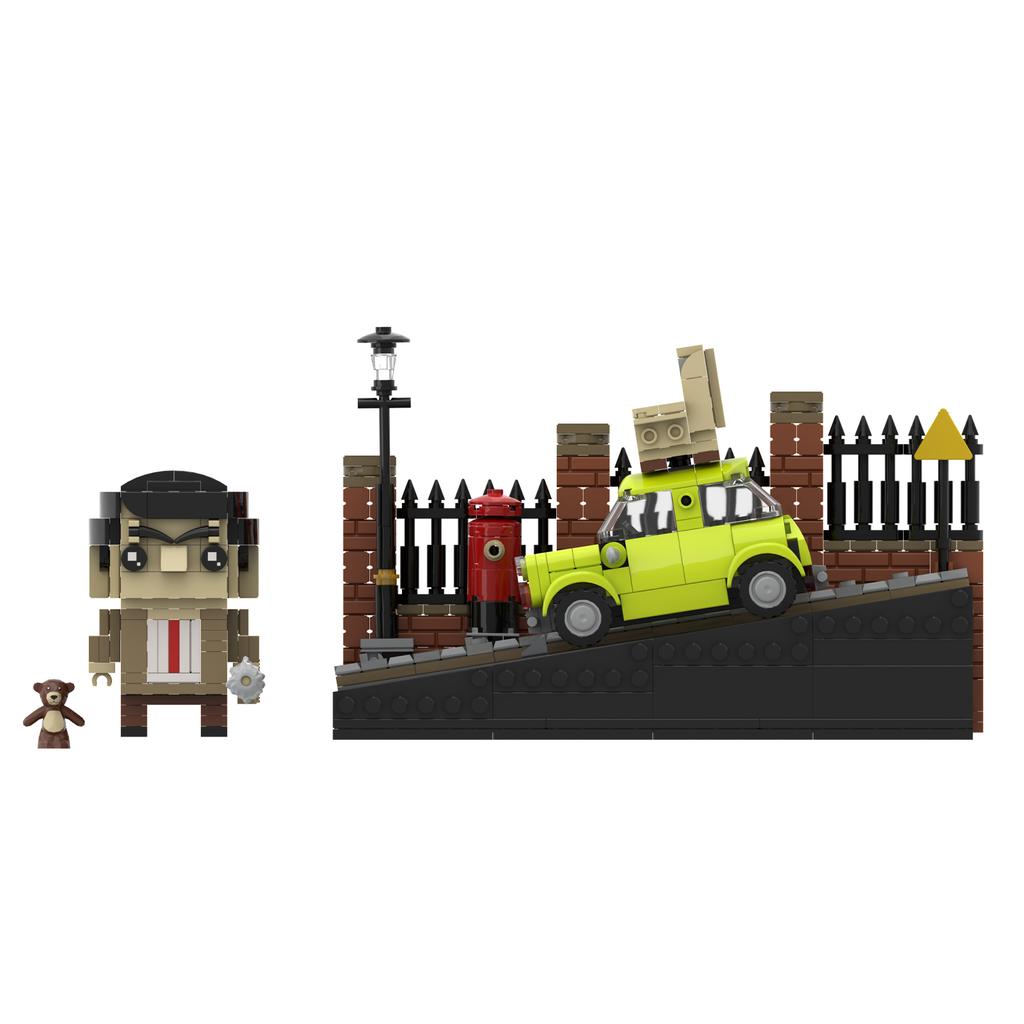 MOC г-н. Фигурка Beaned Строительные Блоки Забавная Модель Агента из Фильма Кубики Сборка Детские Подарки Своими Руками