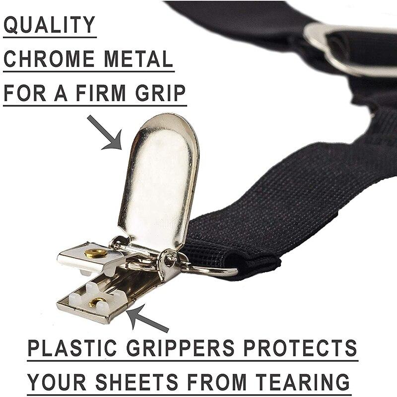 4 шт./компл., эластичные зажимы для простыни, зажимы для ремня, нескользящий зажим для матраса, держатель для одеяла, наборы крючков для захвата, домашний органайзер