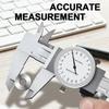 0,02 мм высокоточный штангенциркуль с нониусом 0-150-200 мм антивибрационный пахометр циферблатный штангенциркуль металлическая линейка глубиномерный инструмент