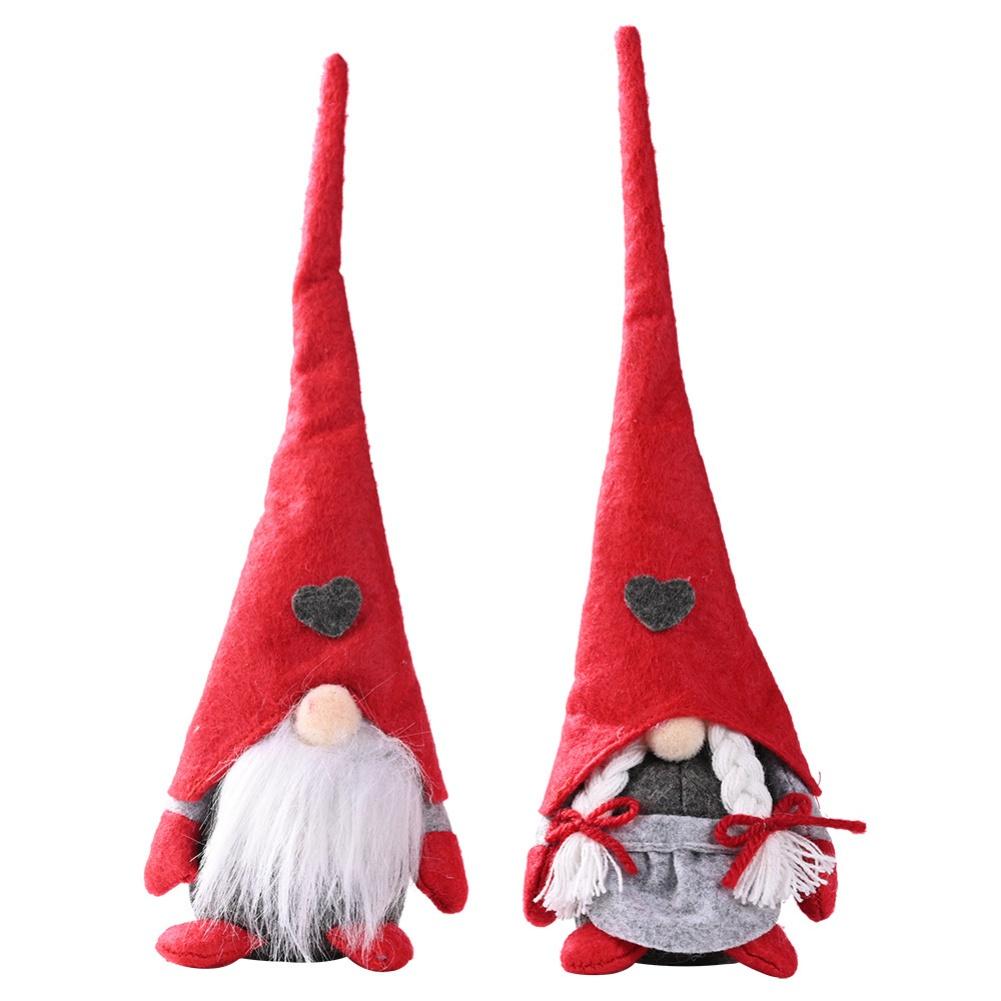 Lovely And Cute Gnome Doll With Long Red Hat Protect Your House And Bring You Happiness