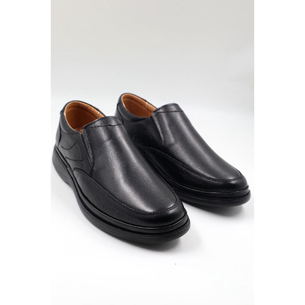 Мужские повседневные туфли для папы из натуральной кожи с ортопедической гелевой подошвой и внутренней внутренней поверхностью