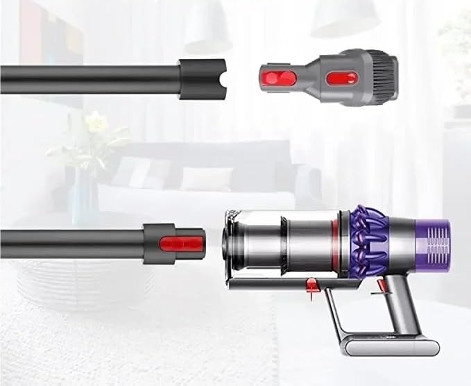 Adapted to Dyson Wireless Vacuum Cleaner V7V8V10V11 Extension Rod Quick Disassemble Metal Tube Red