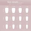 French Crystal False Nails Long Ballerina Nail Tips Fashion Press On Nails  Women Girls