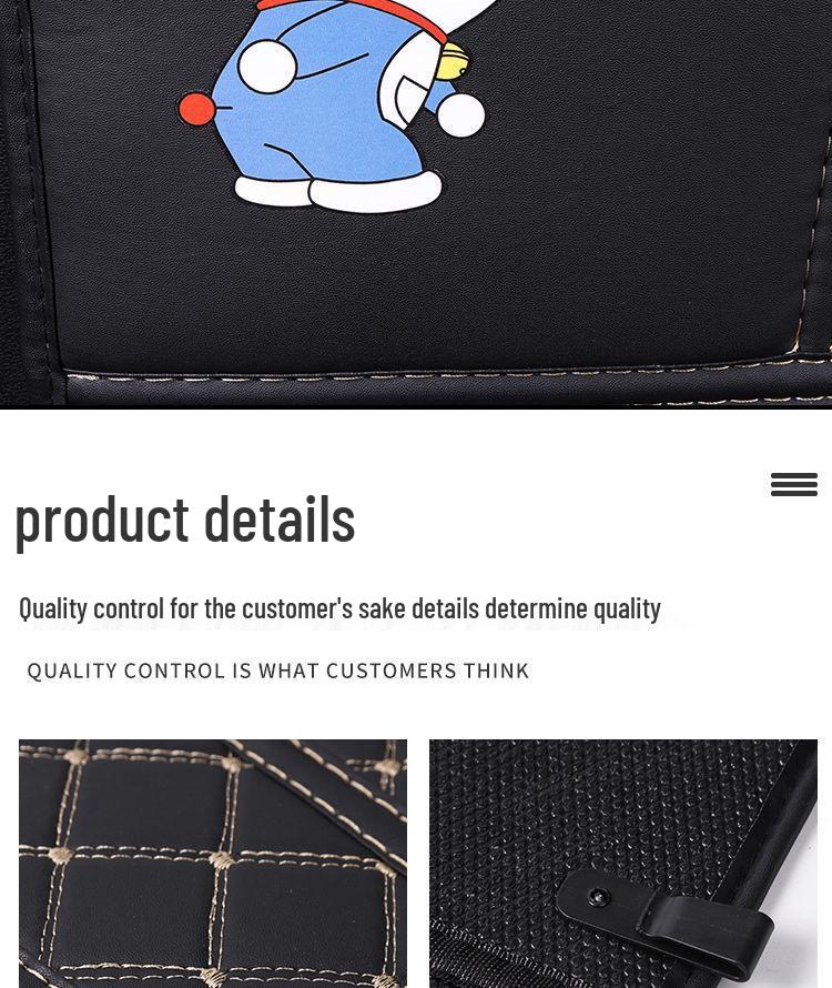 Children's Car Seat Kick Mat - Rear Seat Protector & Anti-Kick Pad