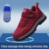 Электроимпульсная нескользящая теплая обувь для пожилых людей, терагерцовая терапия и массажная обувь для здоровой ходьбы