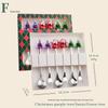Cartoon Christmas Stainless Steel Cutlery Set: Colorful Spoon & Fork