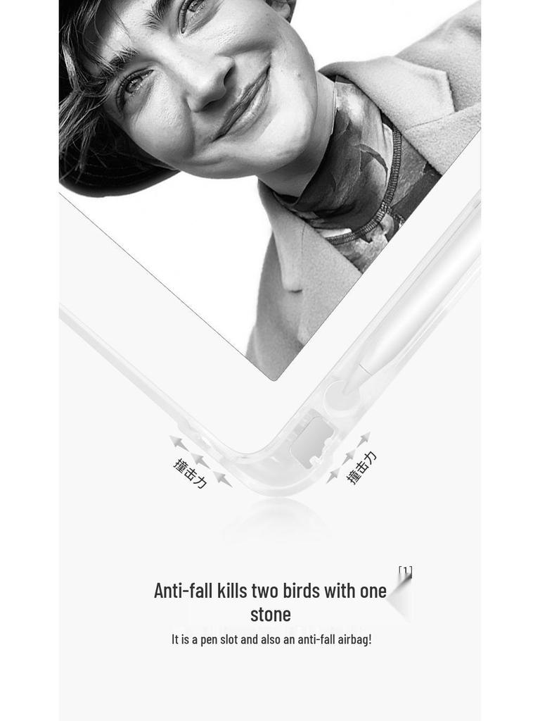 Чехол для iPad 10,2 дюйма Air 4/5: Противоударный кожаный чехол со слотом для ручки для Pro 11 и Mini 6