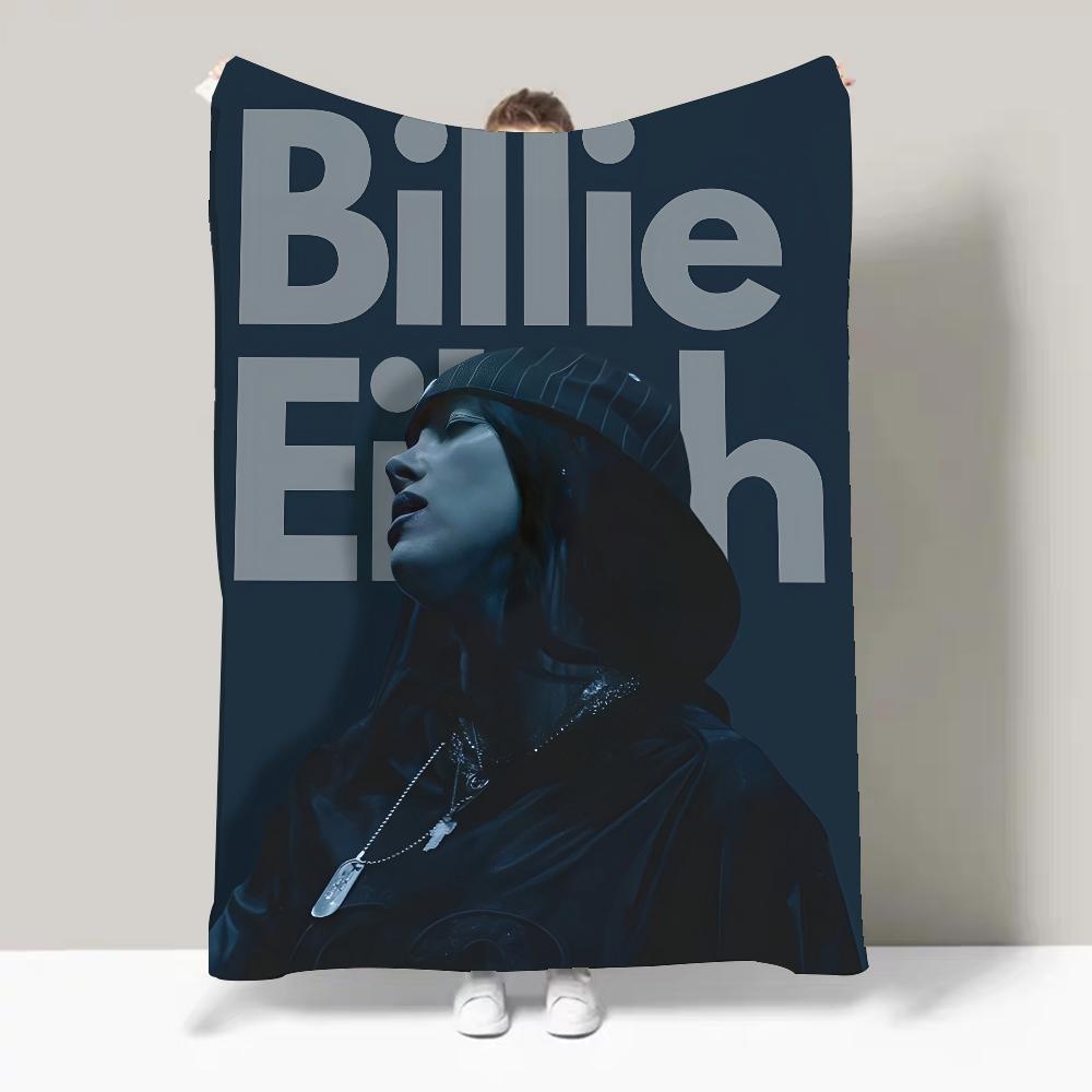 Singer B-Billie-Girl E-eilish Blanket Design Lightweight For Dorms, Naps, Living Room, Office,Sofa,All-Season
