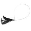 Cat Teaser Stick Self Entertainment Bite Resistant Powerful Suction Cup Cat Feather Wand Toy for