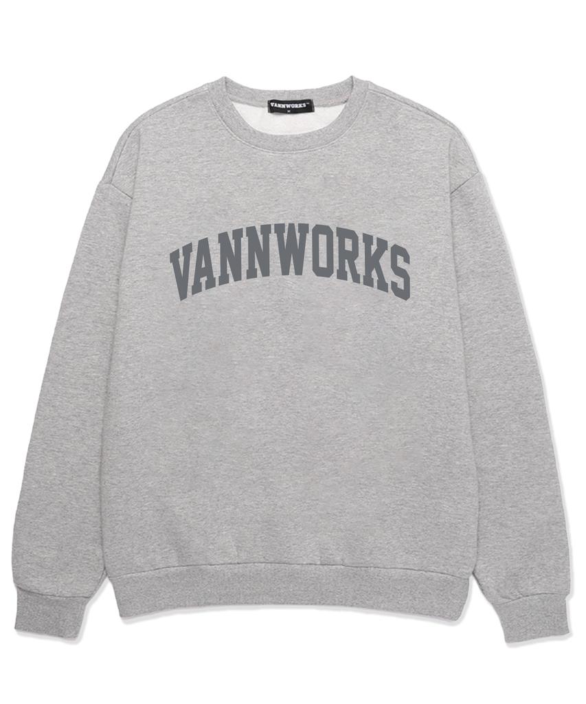 VANNWORKS Arch Logo Sweatshirt (Vs0017) Melange Grey