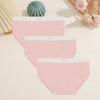 3шт женские бесшовные трусики из чистого хлопка спортивные трусы модное сексуальное нижнее белье нижнее белье женское треугольное