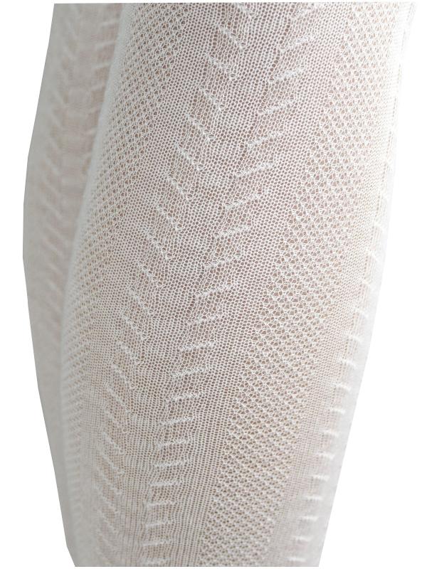 TIGHTS COTTON OPENWORK PATTERNS NOVITI white 68/74 V022H