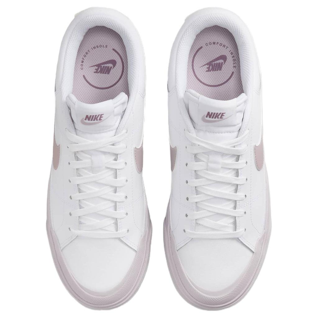 Nike Court Legacy Lift White Smokey Mauve Women's
