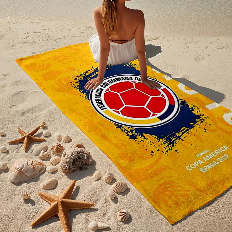 Colombian national football team Microfiber Beach Towel, Lightweight And Quick-Dry, for Summer Travel, Beach Essential, Swimming Pool