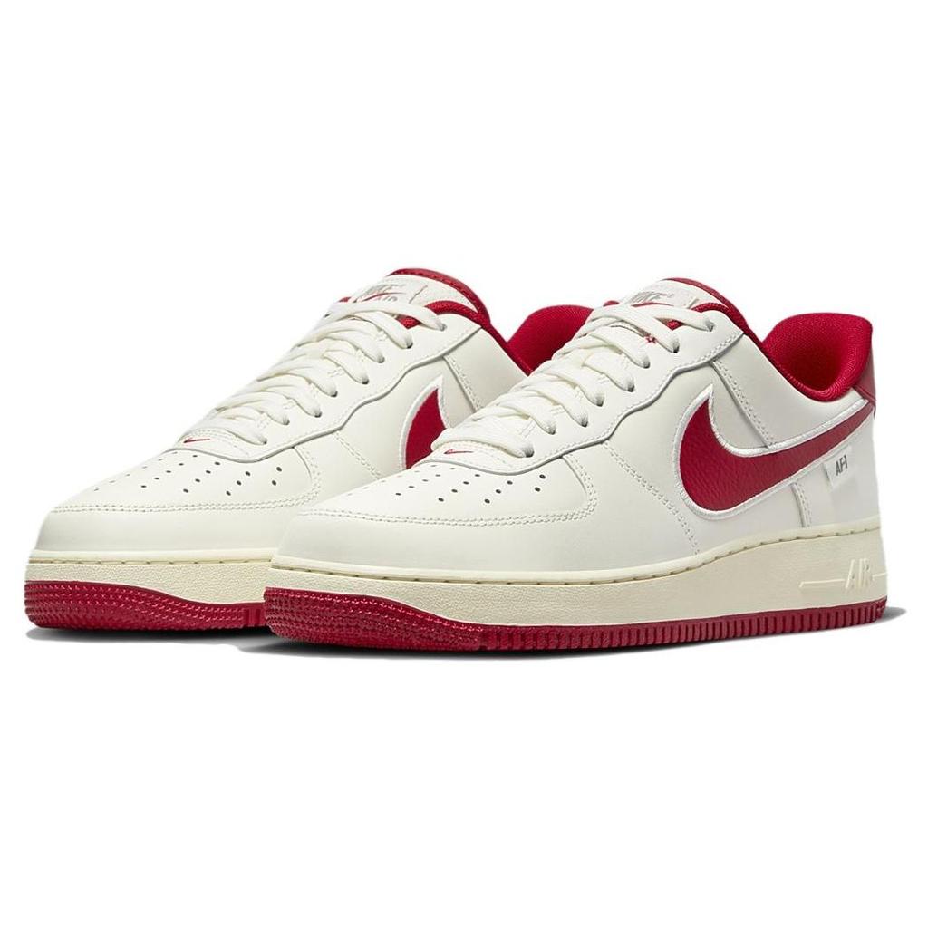 Nike Air Force 1 07 Sail Gym Красные кроссовки унисекс с вышивкой-галочкой Кремовые оловянные кроссовки кокосового молока FV0392-101