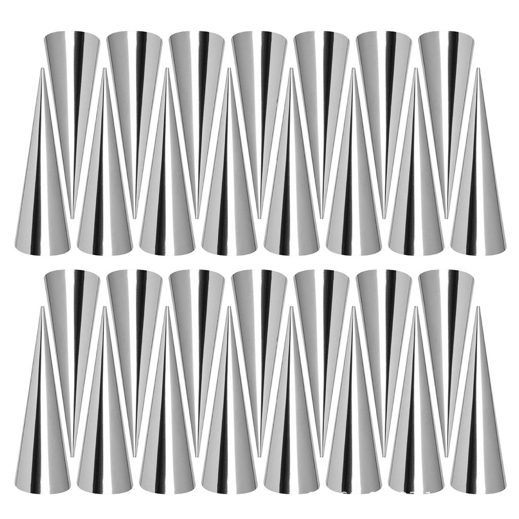 Stainless Steel Croissant and Pastry Molds - Cream Horn Baking Cones