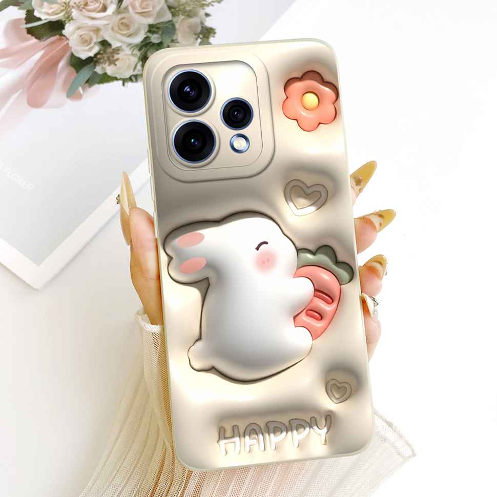 Чехол для Oppo Reno15 5G CPH2825 Силиконовая задняя крышка для Oppo Reno 15C Reno15c 5G Милый мультяшный чехол для телефона с пандой Ударопрочный