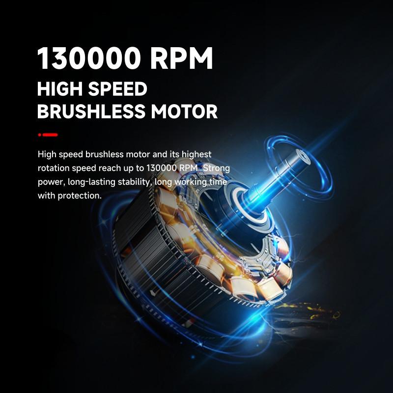 130000rpm Power Turbo Blower Wind Speed 52m/s Mini Jet Fan Handheld Brushless Motor Industrial Duct Fan