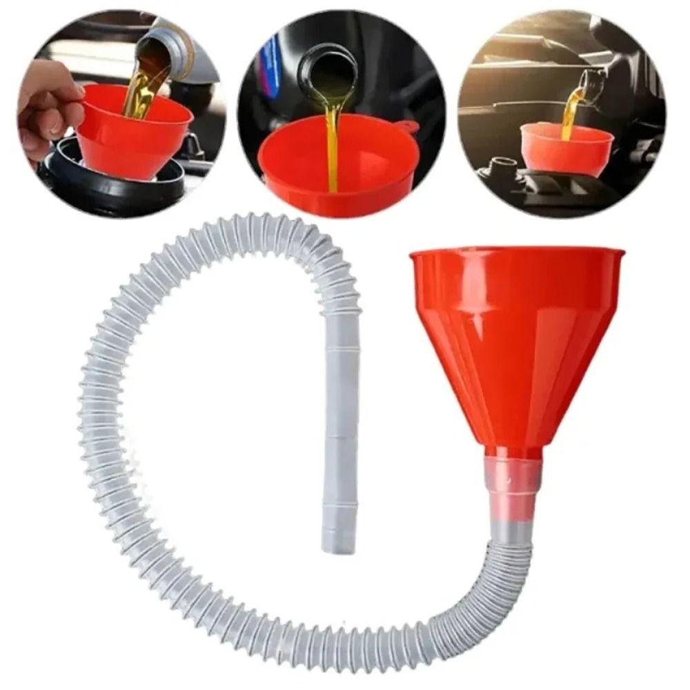 1Pcs Universal Car Refueling Funnel Plastic Filling Funnels Car Motorcycle Engine Gasoline Oil