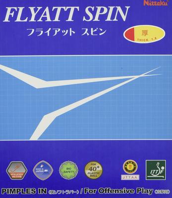 Ракетка для настольного тенниса Nittaku Fly At Spin, задняя часть, мягкая резина, красная толщина NR-8569 (1,7-1,9 мм)
