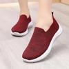 Fashion Women Flat Shoes Knit Woman Casual Slip On Vulcanized Shoes Female Mesh Soft Breathable Women's Footwear For Ladies Sneaker2024