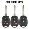 Для Toyota Corolla RAV4 Prius Camry 4Runner Tacoma 4 шт. Чехол-футляр Защитный корпус Оболочка Стилизация Кнопок Пульта Дистанционного Управления