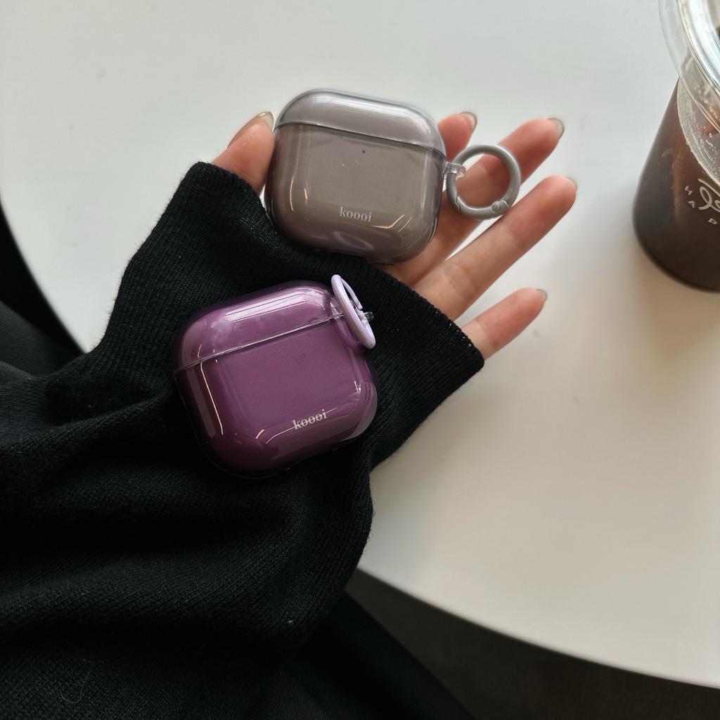 Ins wind simple transparent color solid color AirPods 1 /1 earphone case for apple pro1 bluetooth earphone case