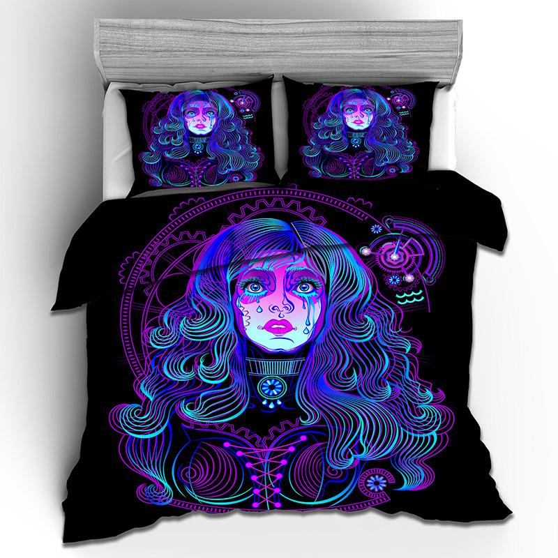 3D Constellation Bedding Set AU/DE/EU Full Size Down Duvet Cover Pillowcase 2/3 Piece Teens Kid Gift Luxury Cover