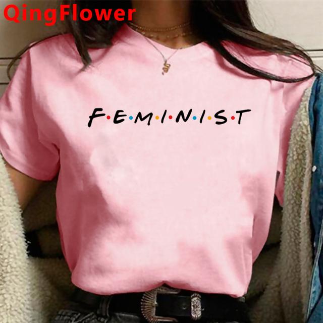 Феминистская одежда для девочек Power Grl Pwr, феминизм, женская одежда в стиле гранж, японский стиль Харадзюку, винтажный ulzzang, летний топ, одежда для пар