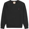 Polo FW24 Pony Logo Embroidered Crewneck Fleece Long Sleeve Sweatshirt Men Sweatshirt Black 710792815-001