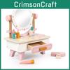 Детский игровой туалетный столик с деревянной конструкцией для творческой игры и укрепления связи между родителем и ребенком