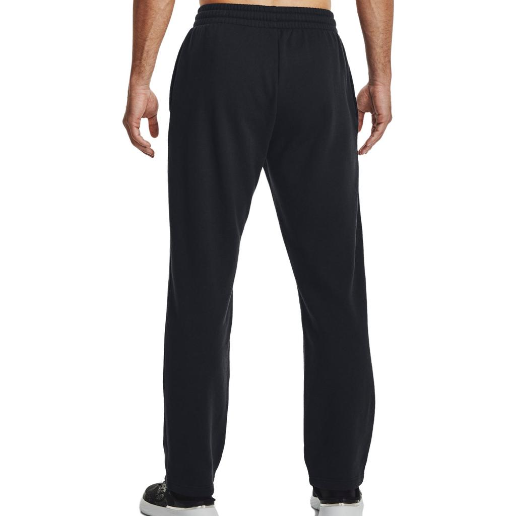 Under Armour Флисовые брюки Rival с логотипом, мужские брюки, черные 1379868-001