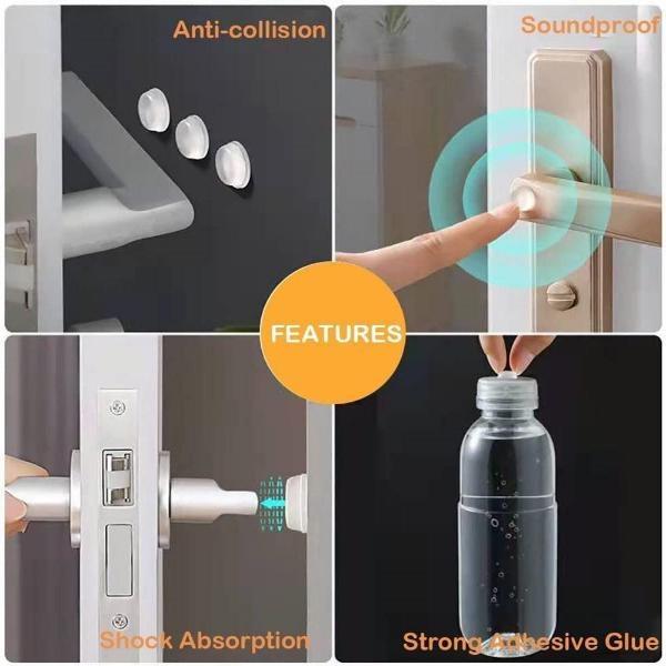 100 шт. бамперы для дверей шкафа, самоклеящиеся силиконовые ограничители для дверей, мебельные накладки, резиновый демпфер
