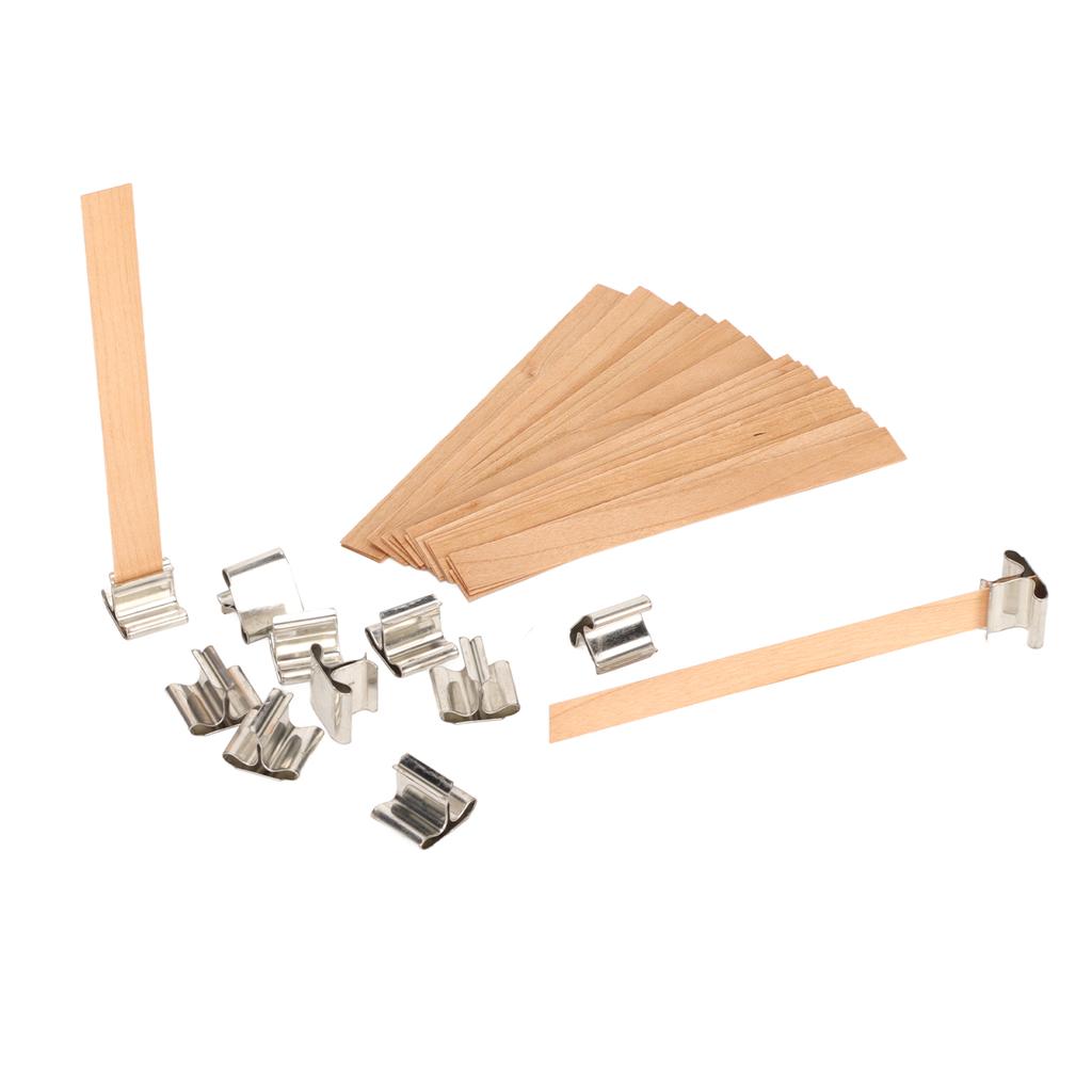 33 шт. деревянные фитили для свечей, ручная работа, разлагаемые экологически чистые бездымные фитили для свечей с основанием для D