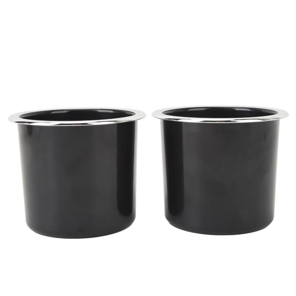 2 Pcs with Silver-plated Edges Drink Holder 73mm Can Holder Easy Installation Cup Holder  Boat