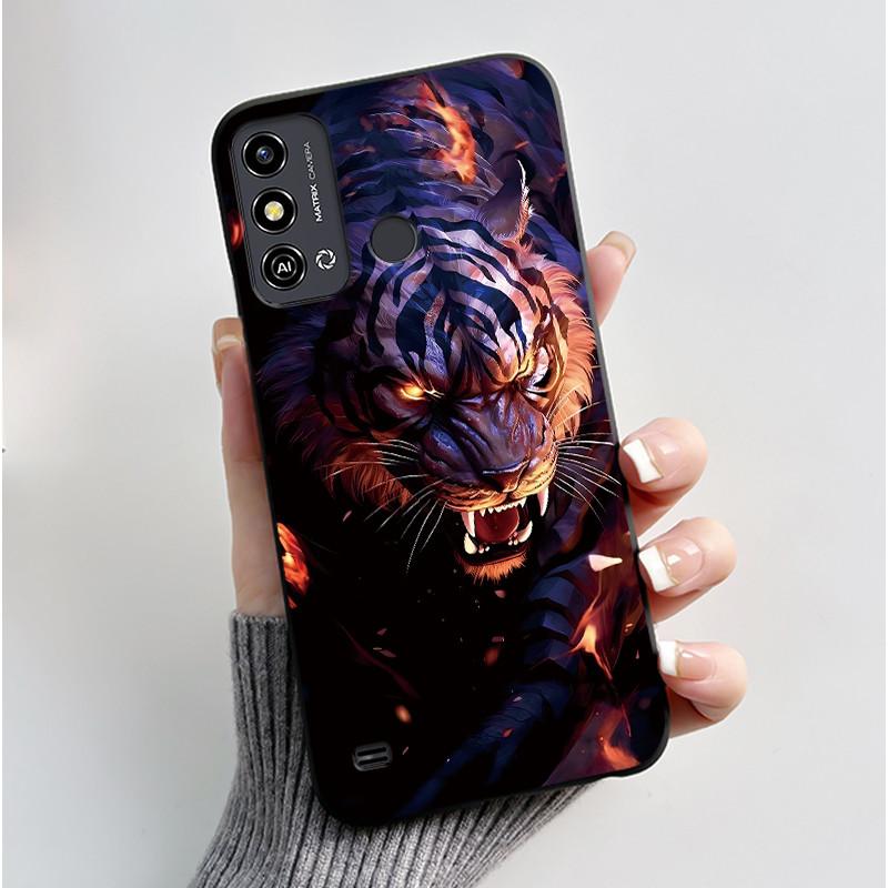 Чехол для ZTE Blade A53 Чехол для телефона ZTE Blade A53 Pro Задняя крышка Силиконовый Мягкий Черный ТПУ Роскошный Милый Любовь Кролик Забавный Бампер Защитный корпус