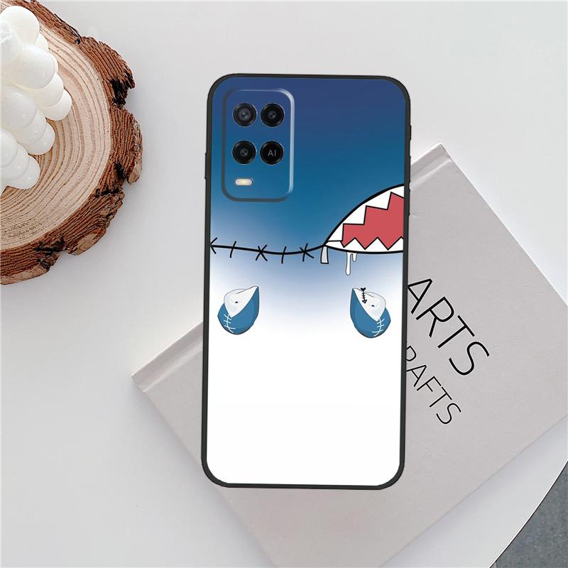 Чехол для телефона Oppo A18 A38 A58 A78 A98 A79 A40 A60 A80 A16 A76 A96 A15 A74 A94 A54 A77 A17 с изображением Гавр Гура из Hololive