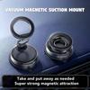 Dual-Use Foldable Phone Holder: Magnetic Vacuum Suction Cup for Car & Home