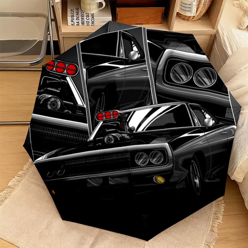 Fast Furious Cars Automatic Umbrella - Suitable Travel Portable Umbrella Outdoor sun shading umbrella Suitable For All Seasons