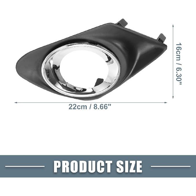 Front Left Right Side Fog Light Grille Cover 81482-02200 81481-02210 Fog Light Bezel Cover Trim for Toyota Corolla 2011-2013 1 Pair