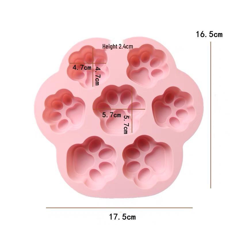 Силиконовая форма «Зайчик» на 6 ячеек для 3D-торта, мусса, пудинга и желе